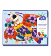 Zestaw kreatywny Djeco Obrazki z Pomponów - Ptaszki