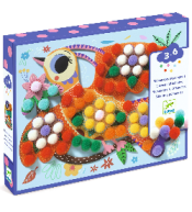 Zestaw kreatywny Djeco Obrazki z Pomponów - Ptaszki