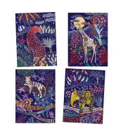 Djeco Wydrapywanka Natura DJ09728 – zestaw kreatywny 4 obrazki