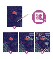 Djeco Wydrapywanka Natura DJ09728 – zestaw kreatywny 4 obrazki