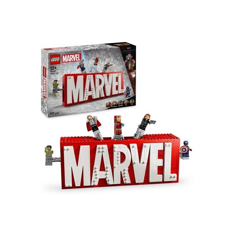 LEGO(R) SUPER HEROES 76313 Logo MARVEL z minifigurk.