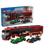 LEGO(R) CITY 60445 Ciężarówka z bolidami RB20 i AMR2