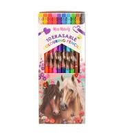 Depesche Kredki ścieralne Miss Melody 10 kolorów z gumką 13369A