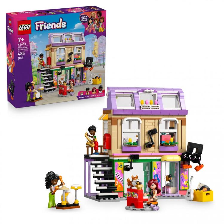 LEGO(R) FRIENDS 42653 Sklep muzyczny i mieszkanie