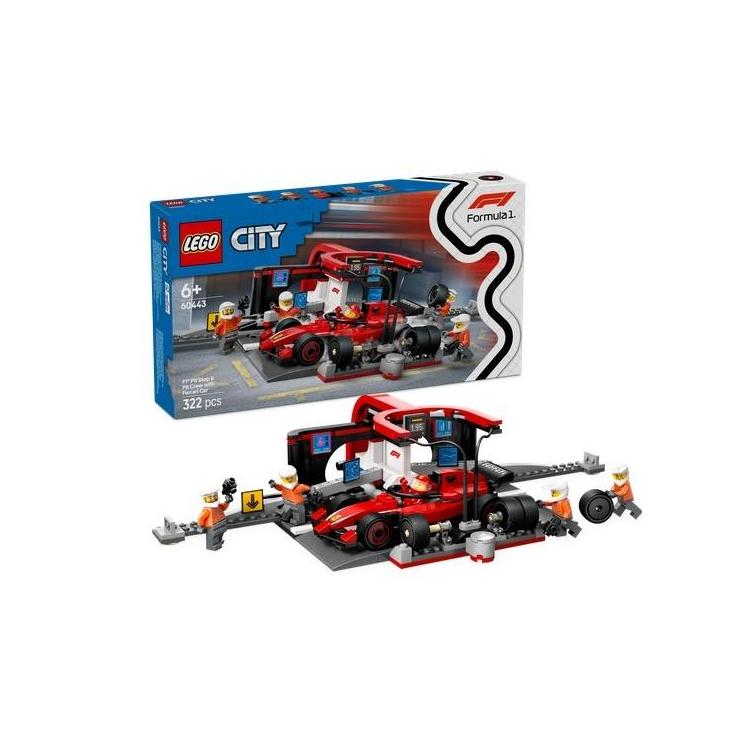 LEGO(R) CITY 60443 Pit stop i mechanicy z Ferrari