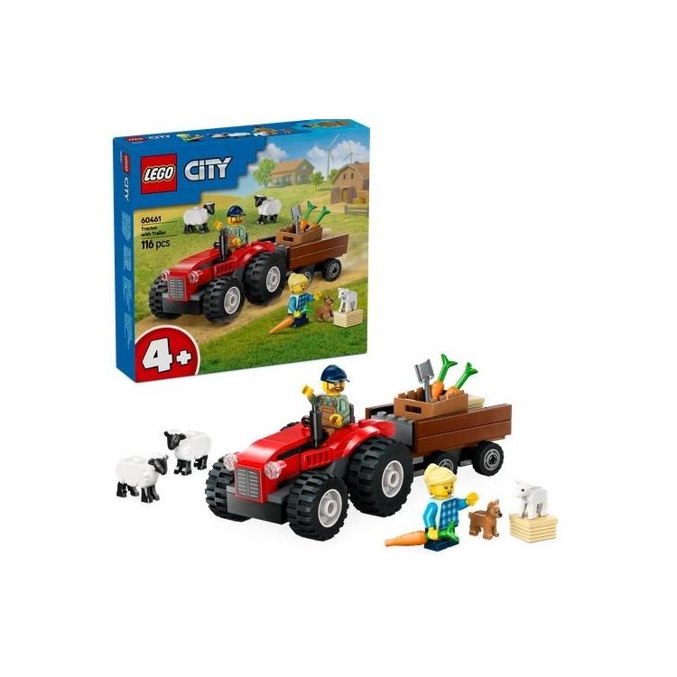 LEGO(R) CITY 60461 Czerwony traktor z przyczepą