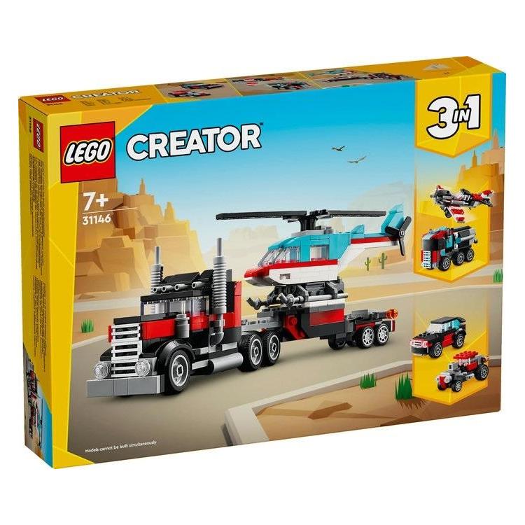 LEGO(R) CREATOR 31146 Ciężarówka z platformą i hel..