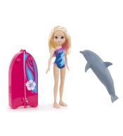 MOXIE GIRLZ Magic Swim Avery lalka z delfinem Surfing
