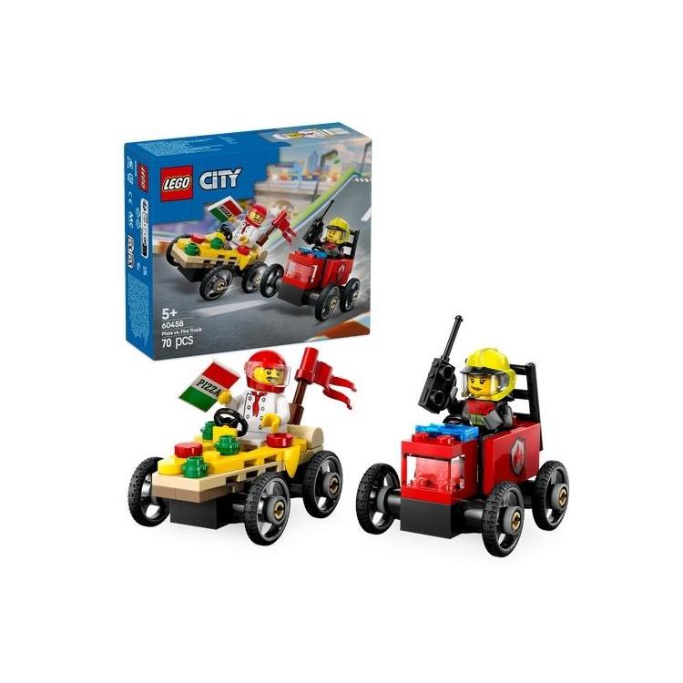 LEGO(R) CITY 60458 Zestaw wyścigówek: pizza kontra