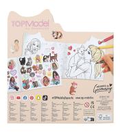 TOPModel Kitty kotki – szkicownik z naklejkami