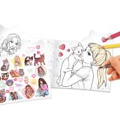 TOPModel Kitty kotki – szkicownik z naklejkami