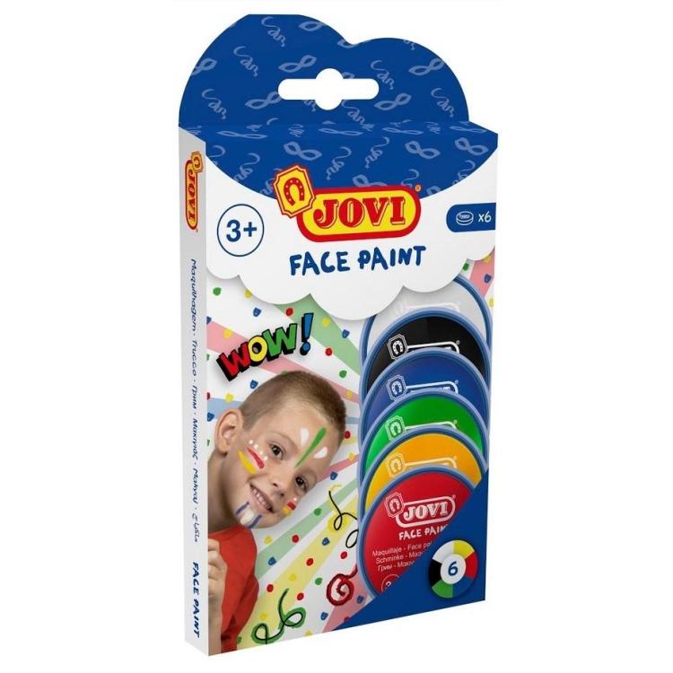 Farby do malowania twarzy 6 kolorów JOVI