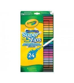 Flamastry grube i cienkie 24 kolory CRAYOLA