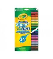 Flamastry grube i cienkie 24 kolory CRAYOLA