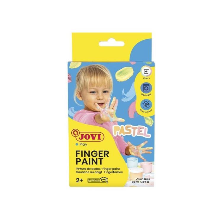 Farby do malowania palcami 6x35ml Pastel JOVI