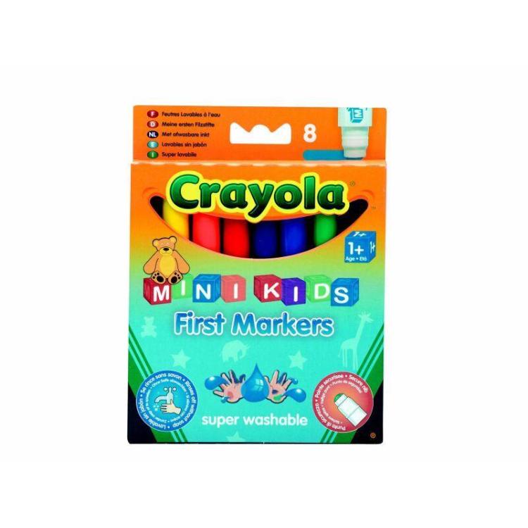 Flamastry zmywalne superwytrzymałe 8 kol CRAYOLA