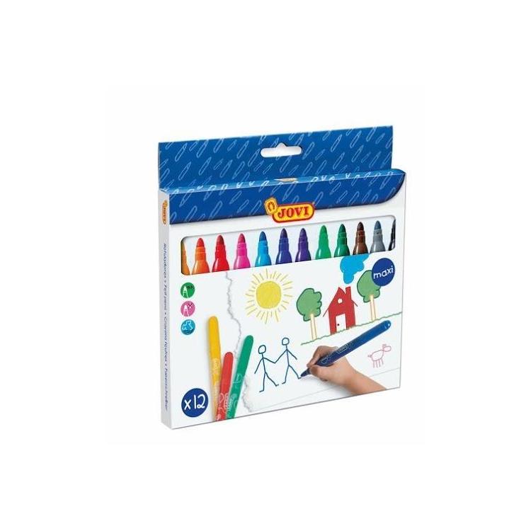 Mazaki dla dzieci maxi 12 kolorów JOVI
