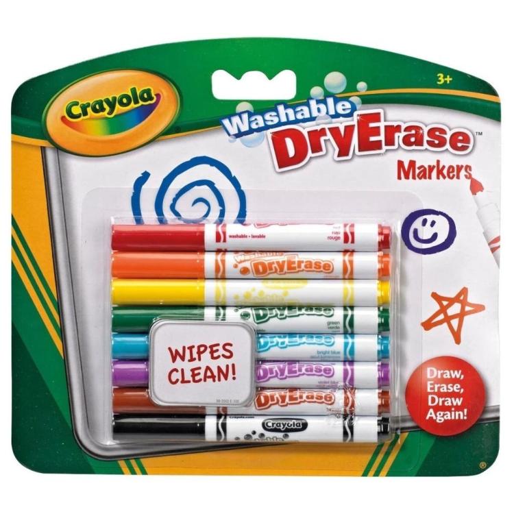 Flamastry ścieralne 8 kolorów CRAYOLA