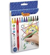 Flamastry dwustronne 12 kolorów JOVI