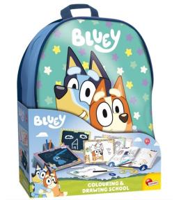Bluey szkoła rysowania z plecakiem