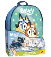 Bluey szkoła rysowania z plecakiem