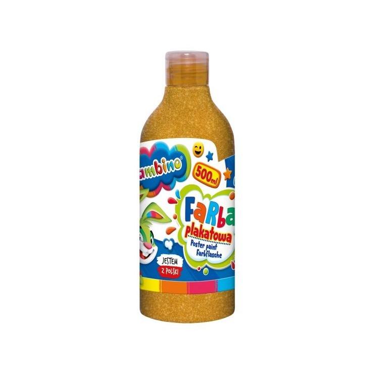 Farba plakatowa złota 500ml BAMBINO