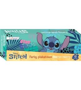 Farby plakatowe 12 kolorów 20ml Stitch