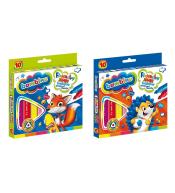 Flamastry trójkątne Jumbo 10 kolorów BAMBINO