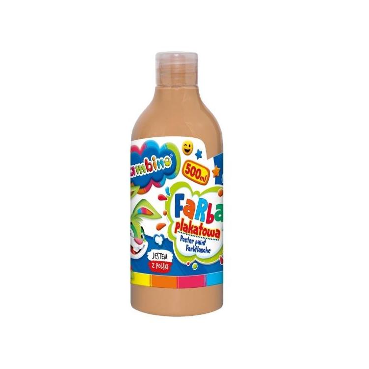 Farba plakatowa cielista 500ml BAMBINO