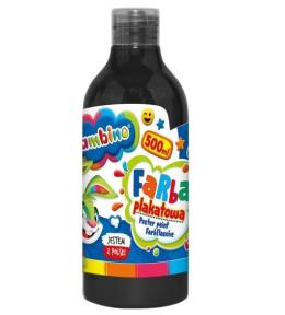 Farba plakatowa czarna 500ml BAMBINO