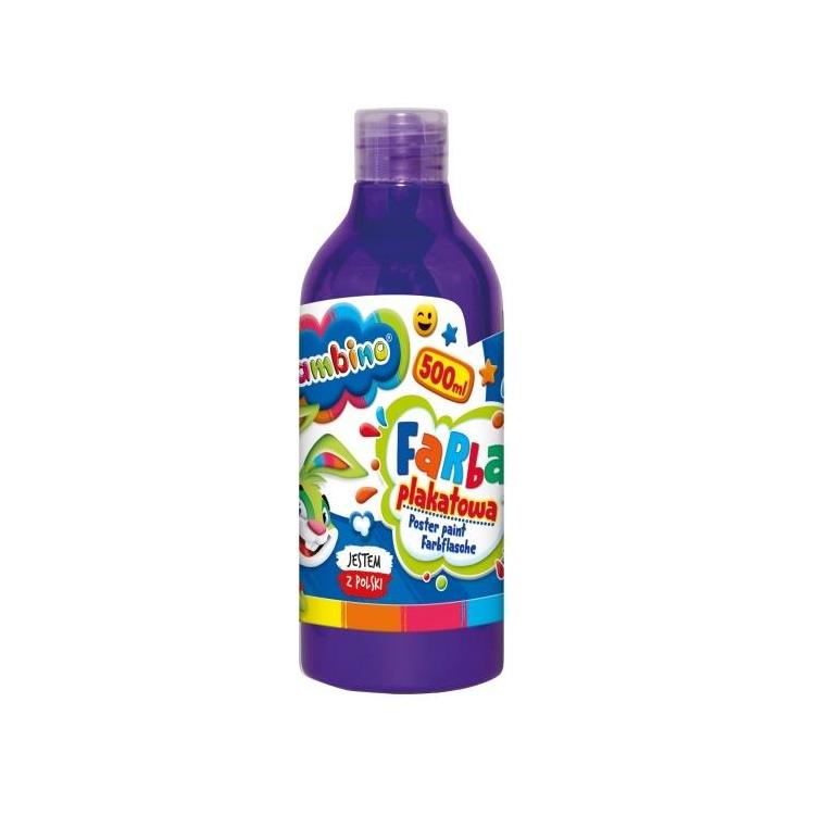 Farba plakatowa fioletowa 500ml BAMBINO