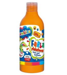 Farba plakatowa pomarańczowa 500ml BAMBINO