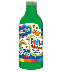 Farba plakatowa zielona 500ml BAMBINO