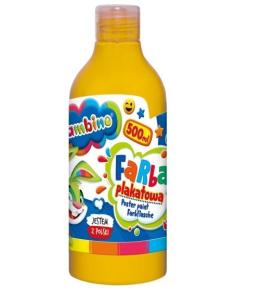 Farba plakatowa żółta 500ml BAMBINO