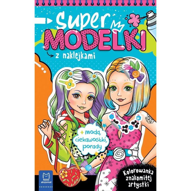 Supermodelki z naklejkami. Kolorowanka
