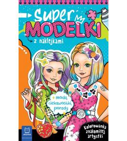 Supermodelki z naklejkami. Kolorowanka
