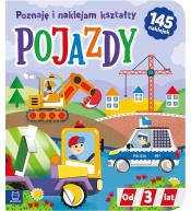 Pojazdy. Poznaję i naklejam kształty od 3 lat