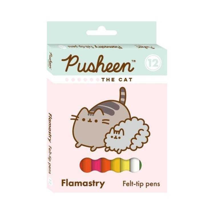 Flamastry 12 kolorów Pusheen