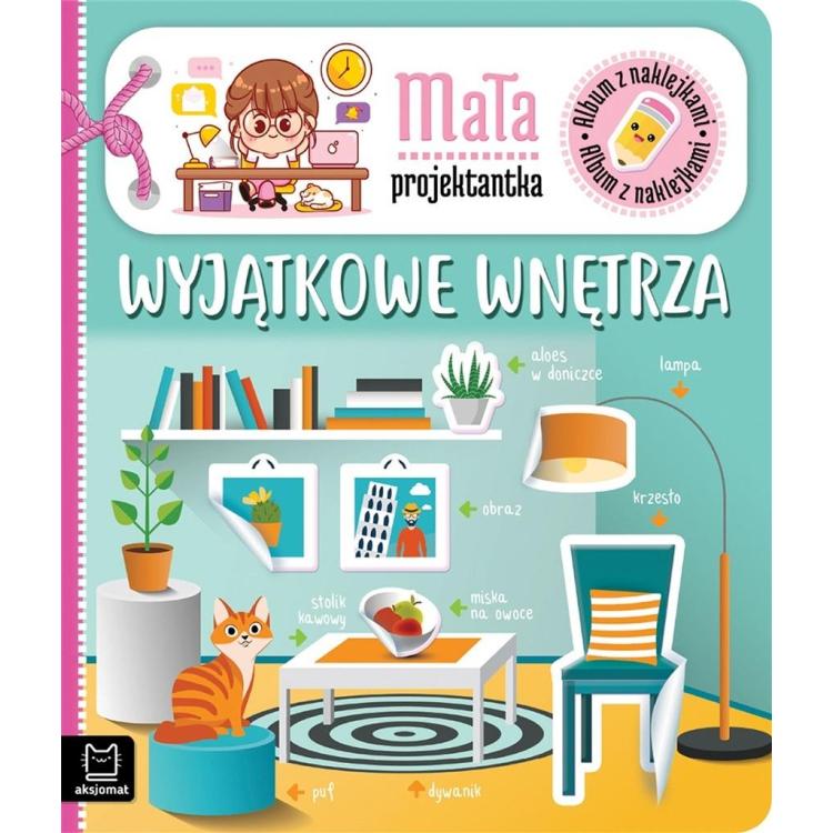 Album z naklejkami. Mała projektantka. Wyjątkowe..