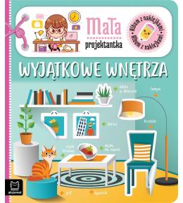 Album z naklejkami. Mała projektantka. Wyjątkowe..