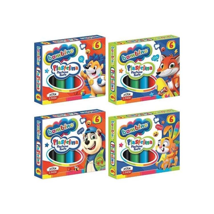 Plastelina 6 kolorów BAMBINO