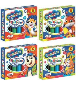 Plastelina 6 kolorów BAMBINO