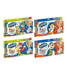 Kredki trójkątne drewniane 24 kolory BAMBINO