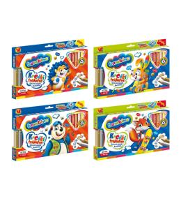 Kredki trójkątne drewniane 18 kolorów BAMBINO