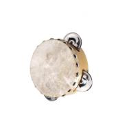 Tamburyn z naturalnej skóry z 3 talerzykami