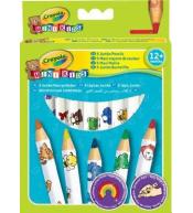 Kredki ołówkowe dekorowane Jumbo 8 kolorów CRAYOLA