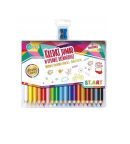 Kredki drewniane Jumbo 18 kolorów St.Art