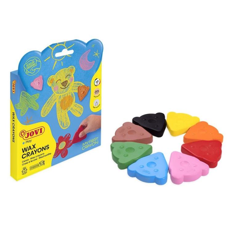 Kredki świecowe misie 8 kolorów