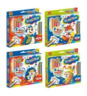 Kredki trójkątne drewniane 12 kolorów BAMBINO