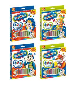 Kredki ołówkowe 12 kolorów BAMBINO